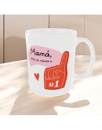 Taza "Mamá, eres la número 1"