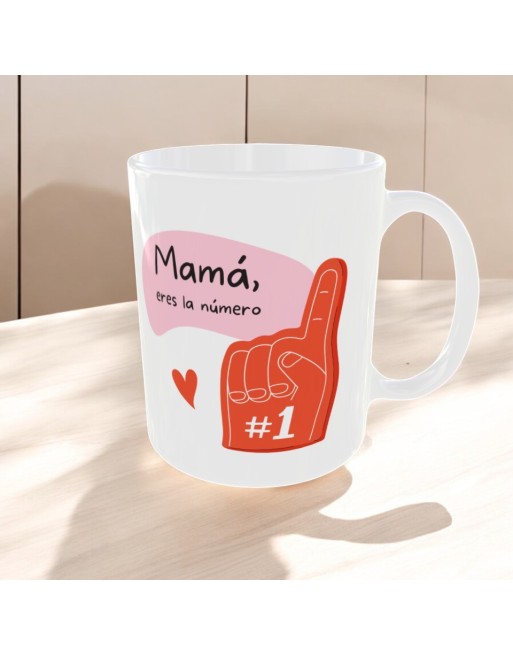 Taza "Mamá, eres la número 1"